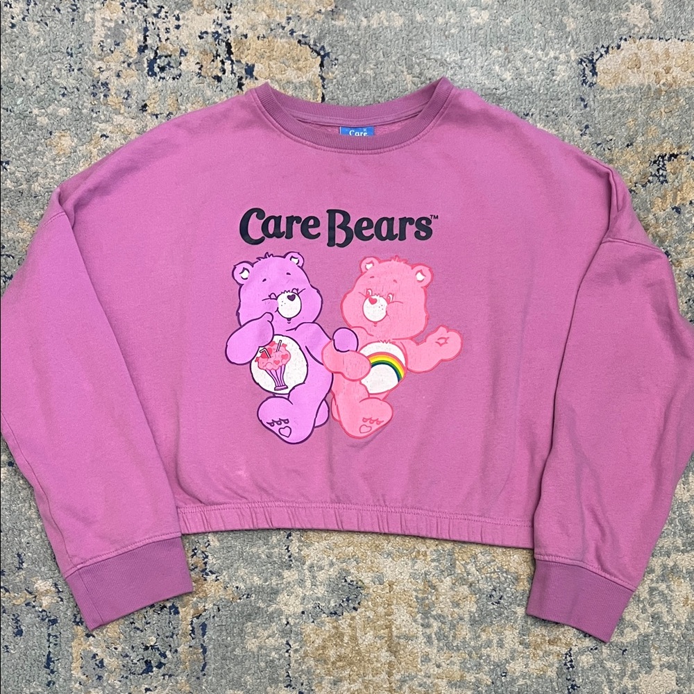 Care Bears Cropped Crewneck Sweatshirt size large